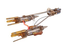 Ugears 3D dřevěná mechanická skládačka Star Wars Závodní kluzák Anakin Skywalker